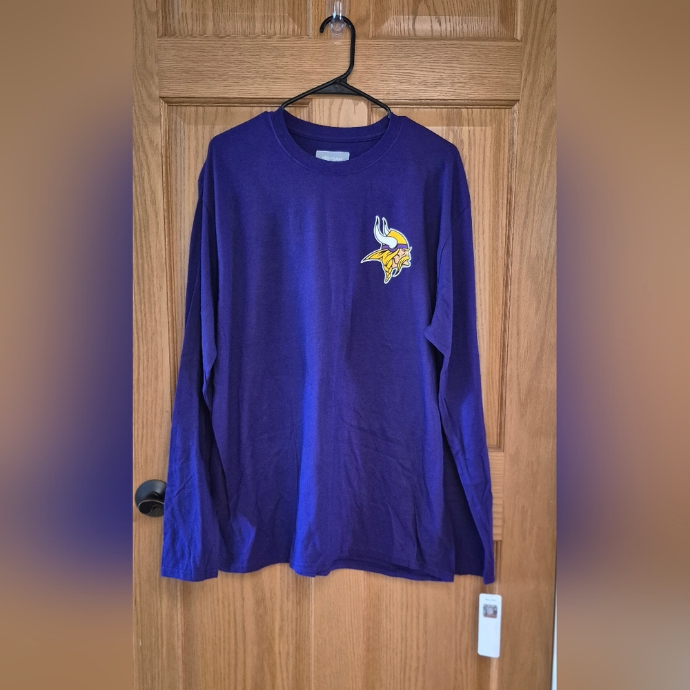 Minnesota Vikings Men's XL NFL Purple Long Sleeve Tee NWT